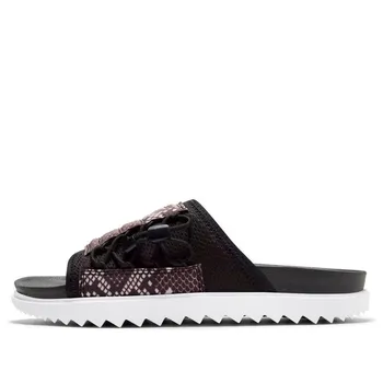 Тапочки asuna slide print 'snakeskin' Nike, черный