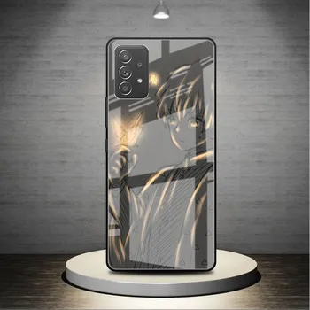 Glass Case For Samsung Galaxy A52 A71 A50 A51 A70 A21s A31 A72 A10 A12 A30 A22 5G Phone Cover Anime Demon Slayer Samsung A03
