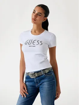 Футболка классического кроя 176489 Guess, белый