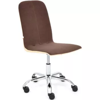 Компьютерное кресло TetChair Кресло RIO флок/кож/зам , коричневый/бежевый, 6/36-34