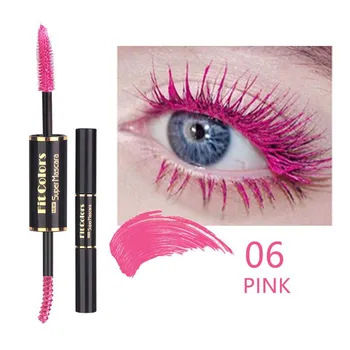 Fit Colors Двухголовая цветная тушь для ресниц с густыми завитками и водостойкая, не растекающаяся, разноцветная белая обжигающая тушь 01