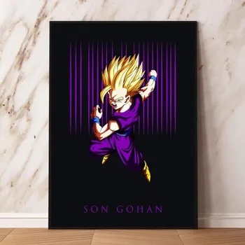 Японский классический аниме Seven Dragon Ball персонаж гостиная модульная печатная наклейка на стену плакат 21cm30cm NoFrame