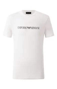 Хлопковая футболка Emporio Armani