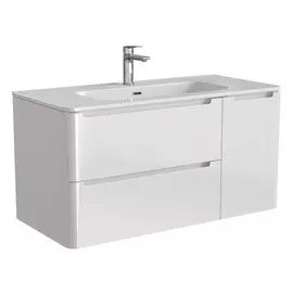 Тумба с раковиной Iddis Edifice 100 белая