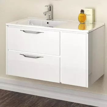 Тумба с раковиной Санвит Мэри-1 L,R 90 белая