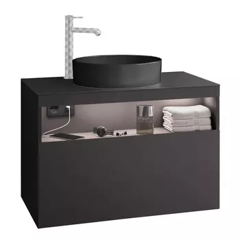 Тумба с раковиной Keuco Stageline 32864970100 вулканит