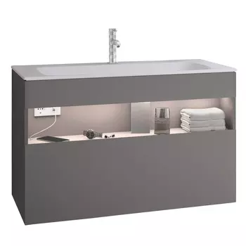 Тумба с раковиной Keuco Stageline 32872290100 инокс