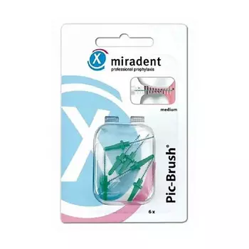 MIRADENT Запасные межзубные ершики Pic-Brush® для чистки зубов и брекетов 6.0