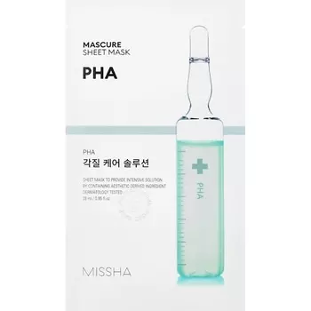 MISSHA Маска Mascure отшелушивающая для лица с PHA кислотами для тонкой и чувствительной кожи