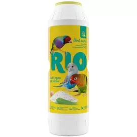 Гигенический песок RIO для птиц с экстрактом эвкалипта и ракушечником 2 кг (банка) (2 кг, )