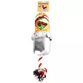 Игрушка Homepet ролл с курицей с пищалкой для собак (37,5 x 10 см)
