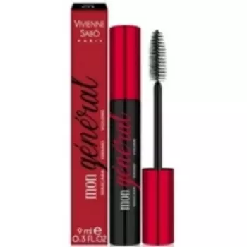 Vivienne Sabo Grand Volume Mascara Mon General - Тушь для ресниц с эффектом большого объема, тон 1, 9 мл