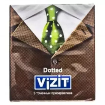 Vizit - Презервативы точечные, 3 шт