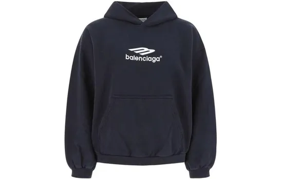 Толстовка женская Balenciaga, темно-синий