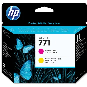 Печатающая головка HP 771 Designjet (пурпурный/желтый) (CE018A)