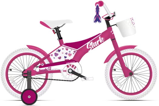 Детский велосипед Stark'21 Tanuki 12 Girl 12" 2021 (Возраст: 2-4 года (Рост: 80-100 см), Цвет: розовый/фиолетовый)