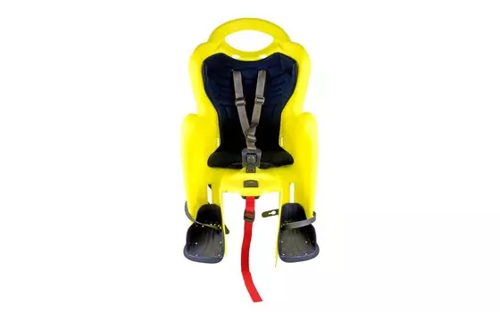 Детское велокресло BELLELLI Little Duck Standard, Hi-Viz, на подседельную трубу, жёлтое, до 22 кг, 01LTDS00027
