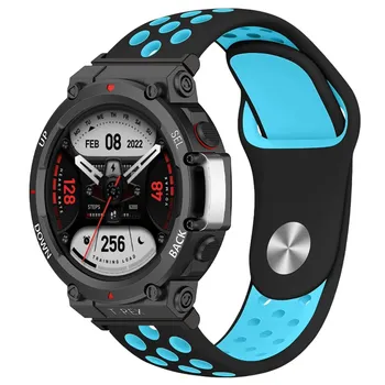 Дышащий силиконовый ремешок для умных часов Huami Amazfit T-Rex 3, спортивный браслет, ремешки для Amazfit T Rex Trex Pro Ultra Correa T-REX2 Ultra