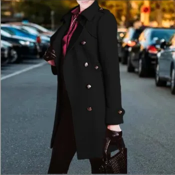 Новое осенне-зимнее толстое шерстяное женское пальто Nizi Coat S
