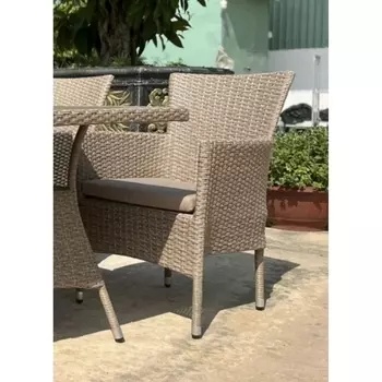 Плетеное кресло AM-196 Beige (Искусственный ротанг/Бежевый) Afina