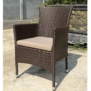 Плетеное кресло AM-196B Brown (Искусственный ротанг/Коричневый) Afina