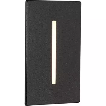Подсветка для лестниц и ступеней линейная ST Luce Slim SL9519.408.01 черный LED 1*3W