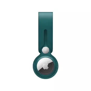 Брелок для метки AirTag Apple Leather Loop, кожа, зеленый лес (MM013ZM/A)