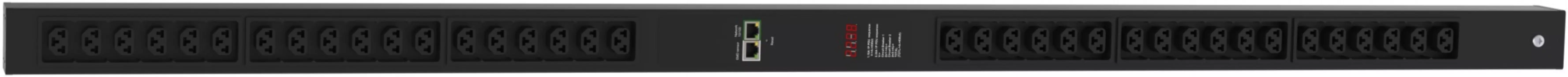 Блок розеток (PDU) RakTek RTPB3248, 1U, кол-во розеток:48 (48xC13/48xC19), 32А, черный, кабель питания 3 м (RTPB3248)