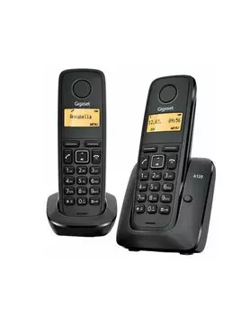 Р/Телефон Dect Gigaset A120 DUO RUS черный (труб. в компл.:2шт) АОН