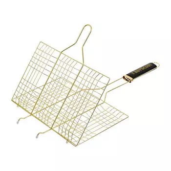 Решетка-гриль BOYSCOUT для 6 порций блюд GOLD, 54(+5)x33x22x2,5 cм