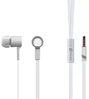 Наушники вкладыши Oklick HP-S-220 1.1м белый проводные в ушной раковине (D2-1)