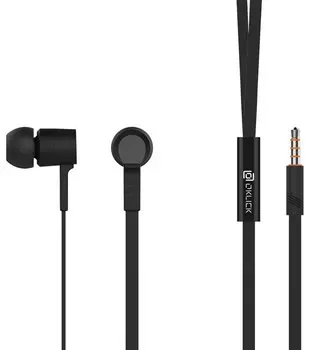 Наушники вкладыши Oklick HP-S-220 1.1м черный проводные в ушной раковине (D2-1)