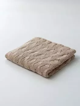 Плед детский вязаный Amarobaby Pure Love 105х75 Волна какао