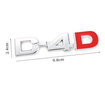 D4D D-4D Логотип Автомобильная наклейка Эмблема Значок Наклейка чёрный