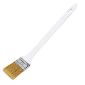 Кисть радиаторная Decor White Edition, 65х14 мм, светлый смешанный ворс, пластиковая ручка