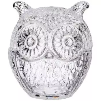 Икорница Muza Сова, 7х6.5 см, стекло