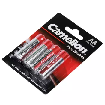 Элемент питания CAMELION Plus Alkaline, 1,5В, AA, 4шт