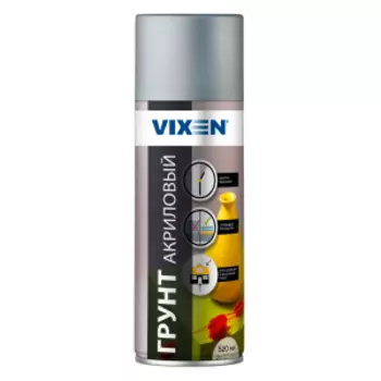 Грунт универсальный акриловый Vixen, 520 мл, серый