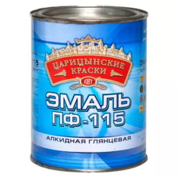 Эмаль алкидная ПФ-115 Царицынские краски, 0.4 кг, черная, глянцевая