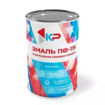 Эмаль ПФ-115 КР, серая, 0,8 кг