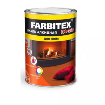 Эмаль ПФ-266 Farbitex ФАРБЕН, золотистая, 0,8кг