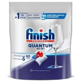 Капсулы для ПММ Finish Powerball Quantum All-in-1, 60 шт