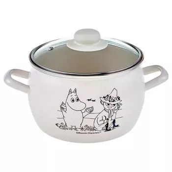 Кастрюля Hitt Moomin На берегу, 3.5 л, эмаль