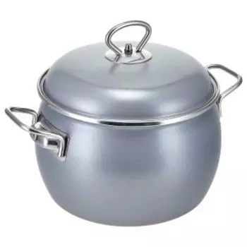 Кастрюля Hitt Серебро с крышкой, 2 л, эмаль