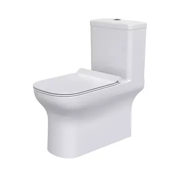 Унитаз-моноблок Comforty CF3C6328P безободковый, с сиденьем микролифт, белый
