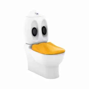 Унитаз напольный Creavit Ducky детский с функцией биде, белый