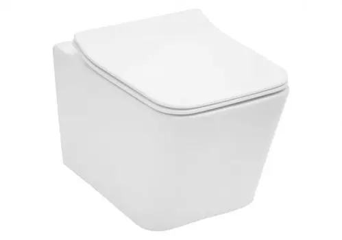 Унитаз подвесной Aquanet Tavr BL-103N-WHT с крышкой