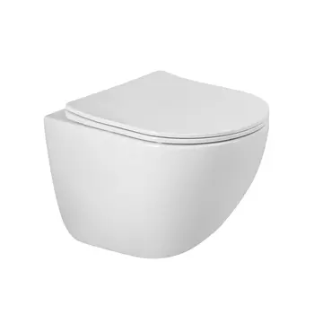 Унитаз подвесной BelBagno Amanda BB051CH-TOR-FC/SC безободковый, с крышкой микролифт, белый