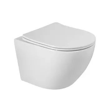 Унитаз подвесной BelBagno Sfera-r BB046CH-TOR/SC безободковый, с крышкой микролифт, белый