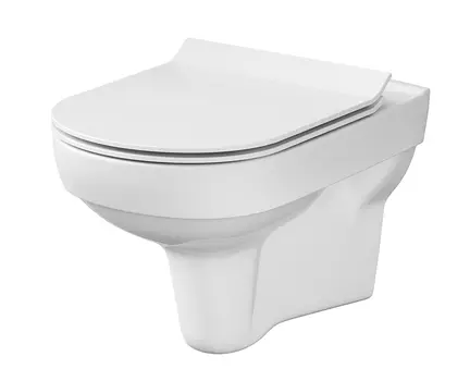 Унитаз подвесной Cersanit CITY Clean On slim MZ-CITY-COn-S-DL с крышкой дюропласт
